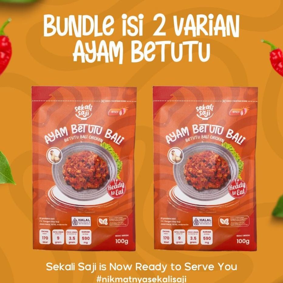 

Eali Aji Bundling Ayam Betutu Ii 2 Lau Nt 100Gr Maanan Iap Aji Lau Pau Mateng Halal