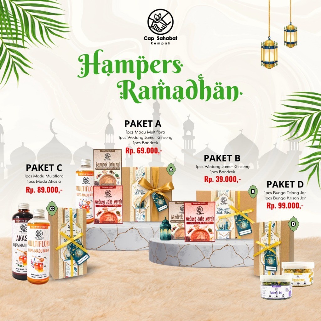 

Cap Sahabat Hampers Lebaran Idul Fitri Hampers Sehat