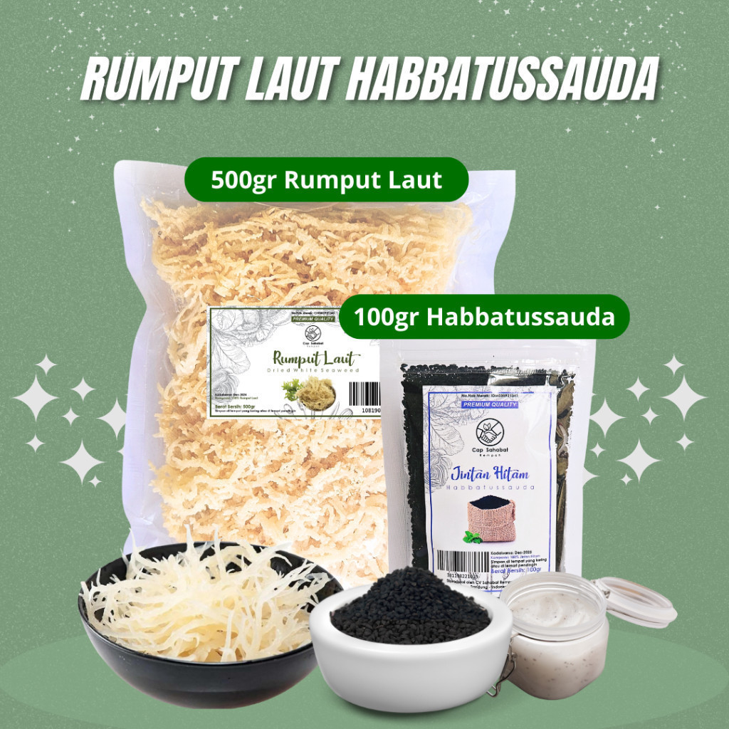 

Ay00! Rumput Laut Habbatussauda / Resep Salep Rumput Laut / JSR / 100% QUALITY