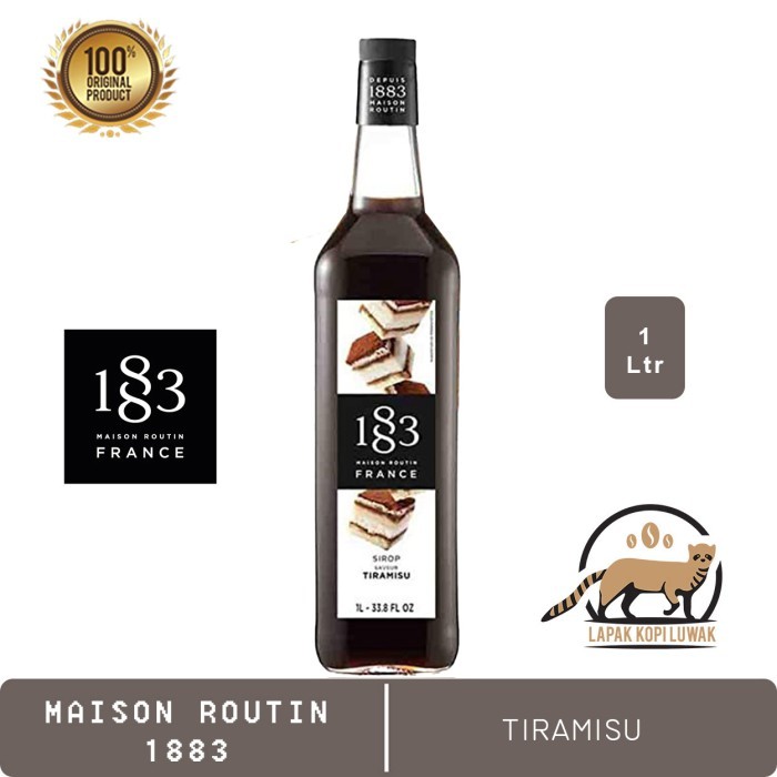 

Tiramisu Syrup merk Maison Routin 1883