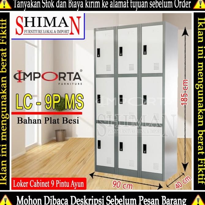 

Lemari Loker Besi 9 Pintu LC 9P MS IMPORTA