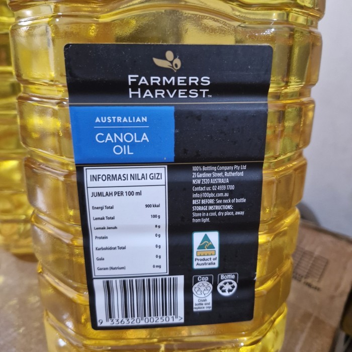 

terbaru !!! farmers harvest canola oil 4l derigen ready