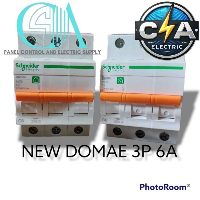 Schneider MCB 3 phase 16A 3P ORIGINAL NEW DOMAE MCB Listrik DOMF01316