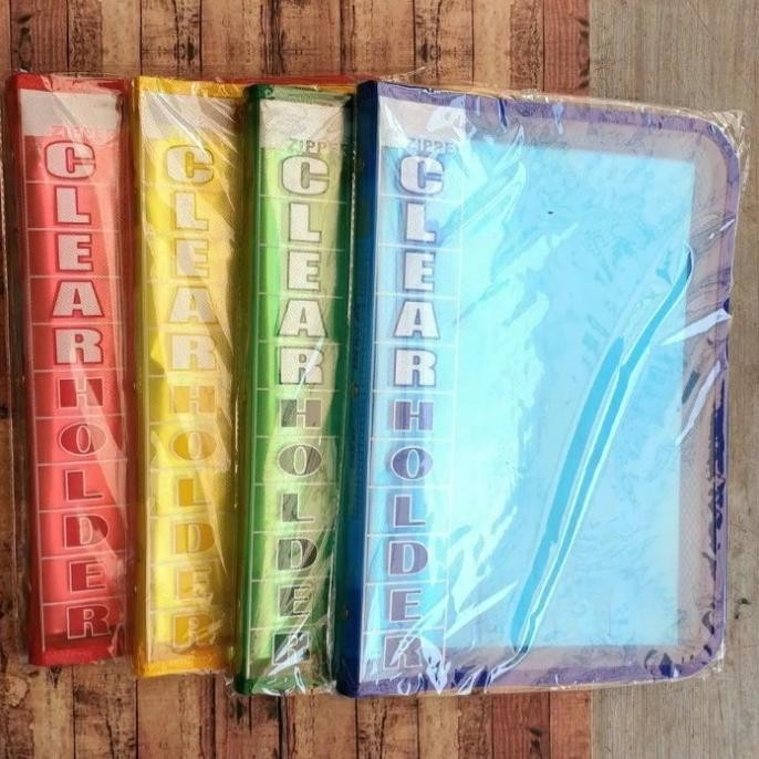 

CLEAR HOLDER ZIPPER ISI 60 TOPLA / MAP PLASTIK RESLETING FOLIO STOK TERBATAS