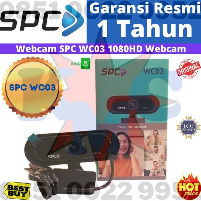 WEBCAM SPC WC02 1080P 2 MP FULL HD WEBCAM SPC WC02 WC 02 Stok Terbatas