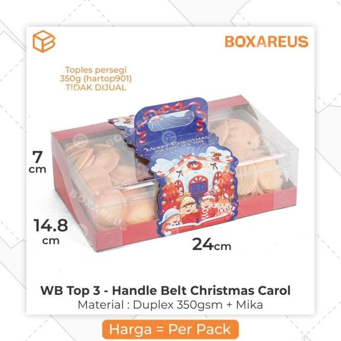 

New Sale Packaging Hampers Natal Christmas Box Toples Dus Kue Kering | Wb Top 3 Stok Terbatas