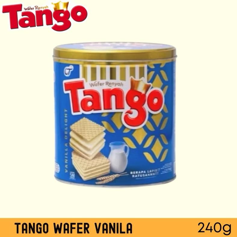 

ORIGINAL [1Dus Isi 6 ]Tango wafer kaleng VANILLA DAN COKLAT 240g ta-68