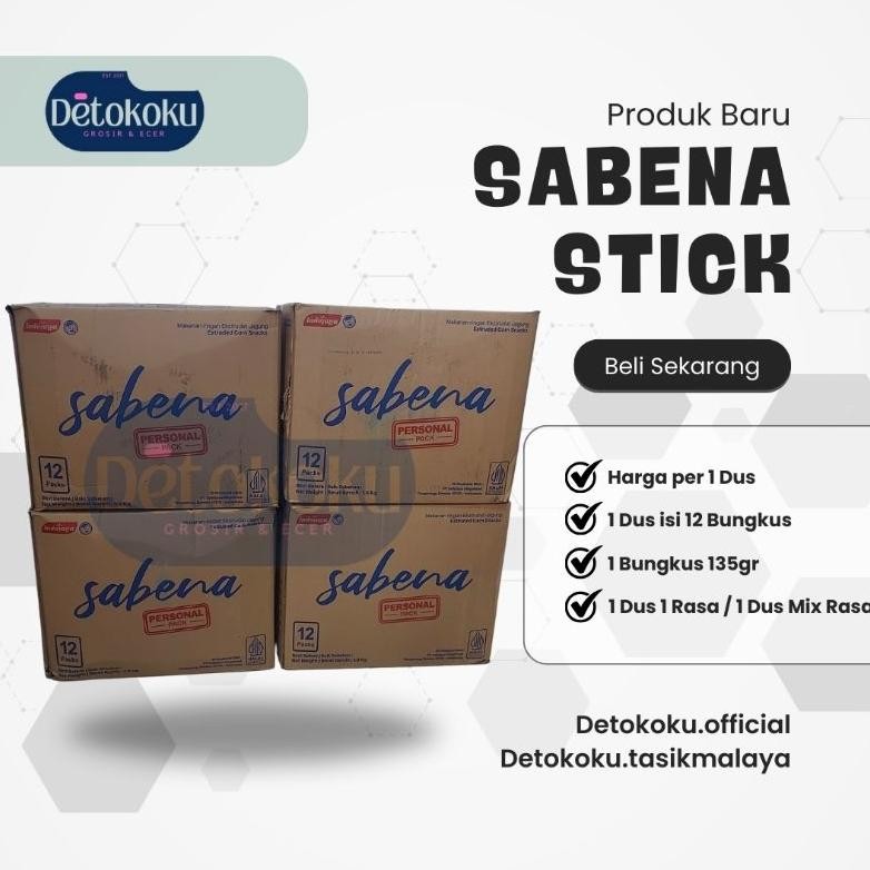 

ORIGINAL [PER DUS] SABENA STICK - 12bungkus @135gr /Stick Balado/Stick Jagung/Snack Lebaran/Grosir Ecer Kiloan gd-5