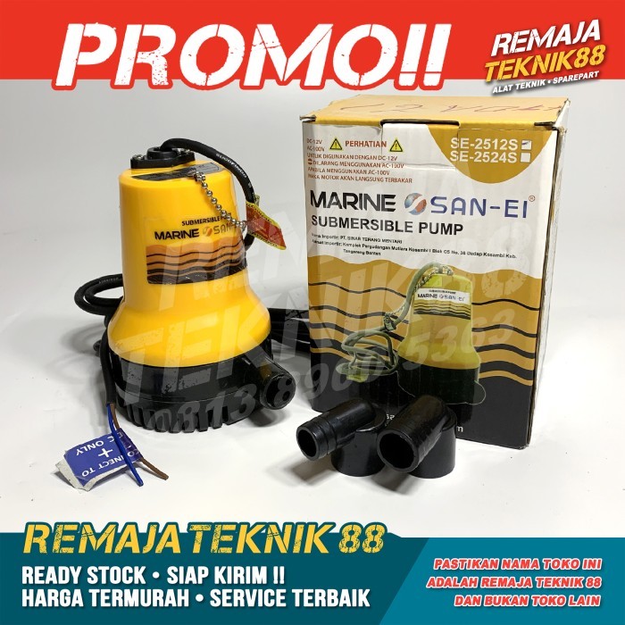Pompa Celup Air Kapal / Marine San-Ei Se-2512S / Dc 12V