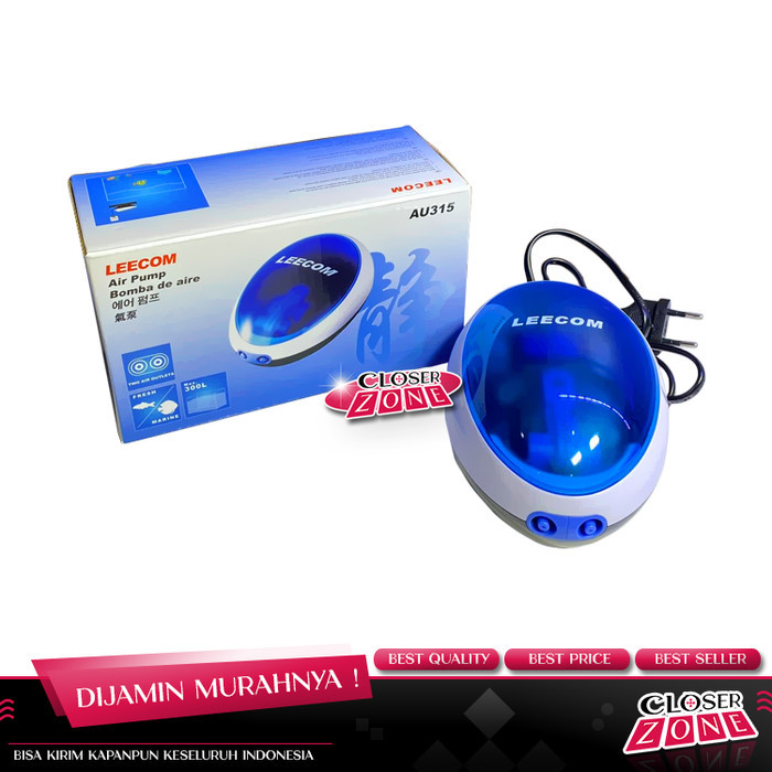 Leecom Aerator Pompa Udara Aquarium Au-315 With 2 Air Outlets