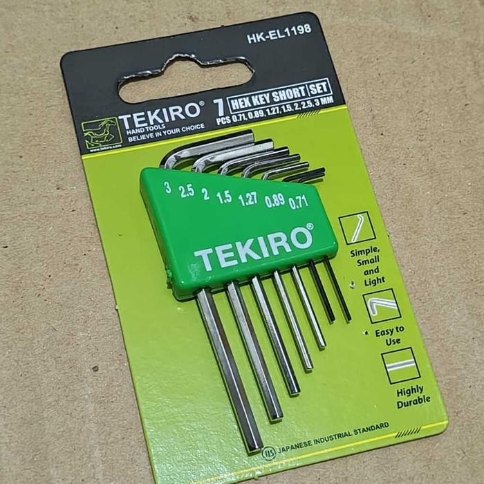 TERBATAS TEKIRO Kunci L Set Elektronik Set 7 Pcs Set Kunci L Elektronik Mini Isi 7 pcs Jam /