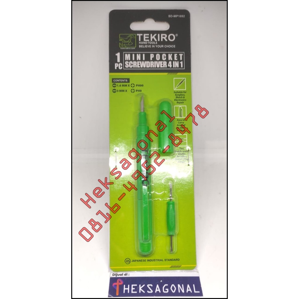 SALE TEKIRO Obeng Mini Set 4 in 1 Obeng Tipe Pen Kacamata Jam Tangan BPN