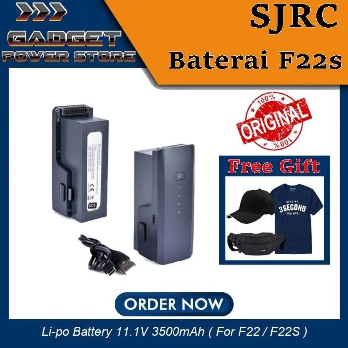 Battery SJRC F22s F22 s2 Pro+ 11.1V 3500mAh Lipo Baterai Drone Original