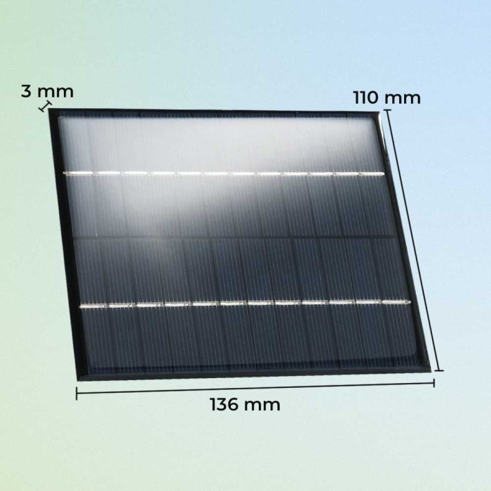 Mini Solar Panel Diy Modul Cell 5V 9V 12V Powerbank Tenaga Surya 12V 2W