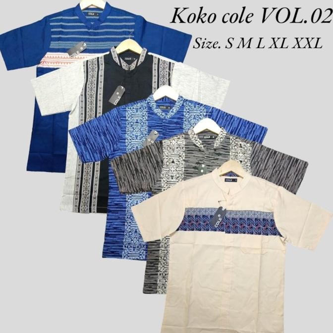 Kemeja Koko Pria Dewasa Cole Busana Muslim Pria