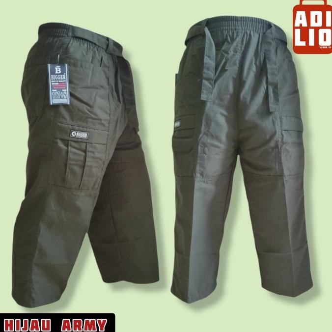 Celana Sirwal Jumbo Pria Resleting Bahan Katun La Isbal Muslim