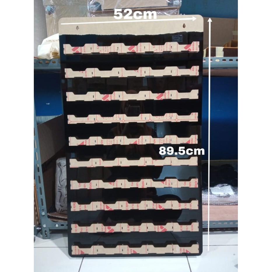 

Rak kartu KTP isi 48 & 50 bahan acrylic bening / display card akrilik