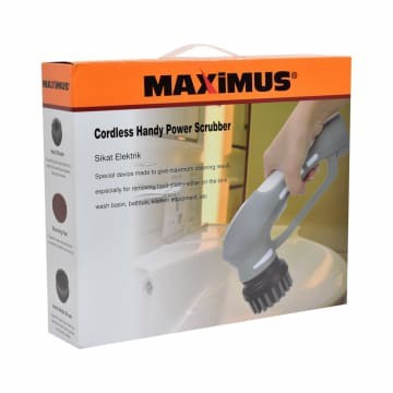 TERLARIS Maximus Sikat Elektrik Rechargeable Electric Handy Power Scrubber ori