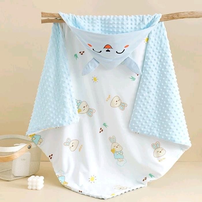 Fancy - Selimut Bayi Selimut Poncho Anak Import Selimut Anak Laki-Laki Perempuan Hoodie Ukuran