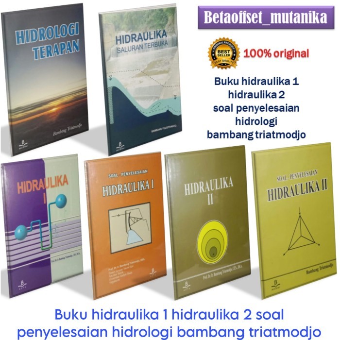 

Buku hidraulika 1 2 soal penyelesaian 1 2 hidrologi bambang triatmodjo