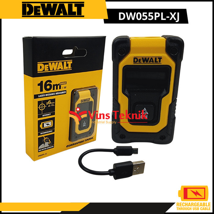 Stok Terbatas Laser Distance Measurer 16M Meteran Laser Mini Dewalt Dw055Pl
