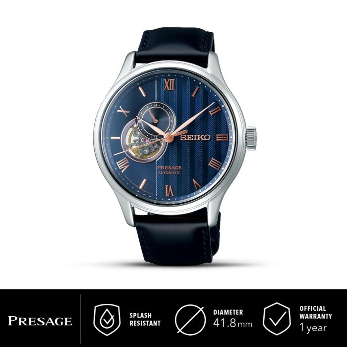 TERLARIS! Jam Tangan Pria Seiko Presage Leather Automatic SSA421J1 Original