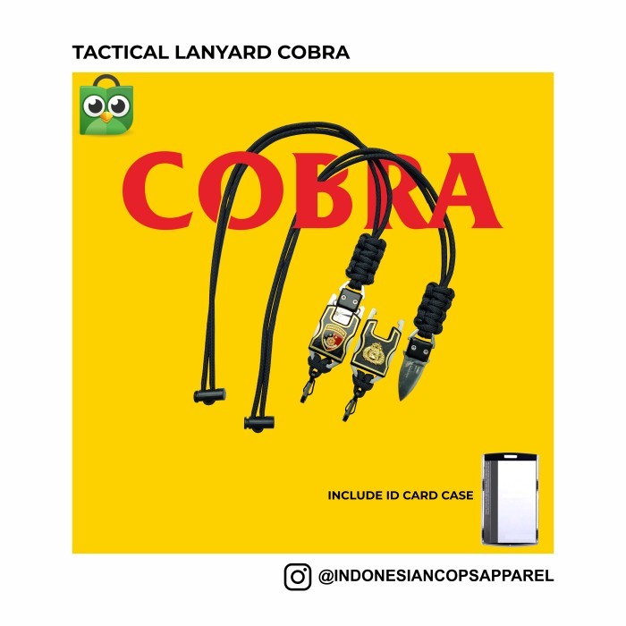 

TERBARU! Cobra Tactical Lanyard (Lanyard ID Card dilengkapi pisau)