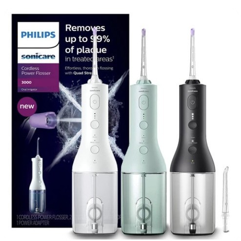 

Philips Sonicare Power Flosser 3000, Rechargable Cordless Irrigator