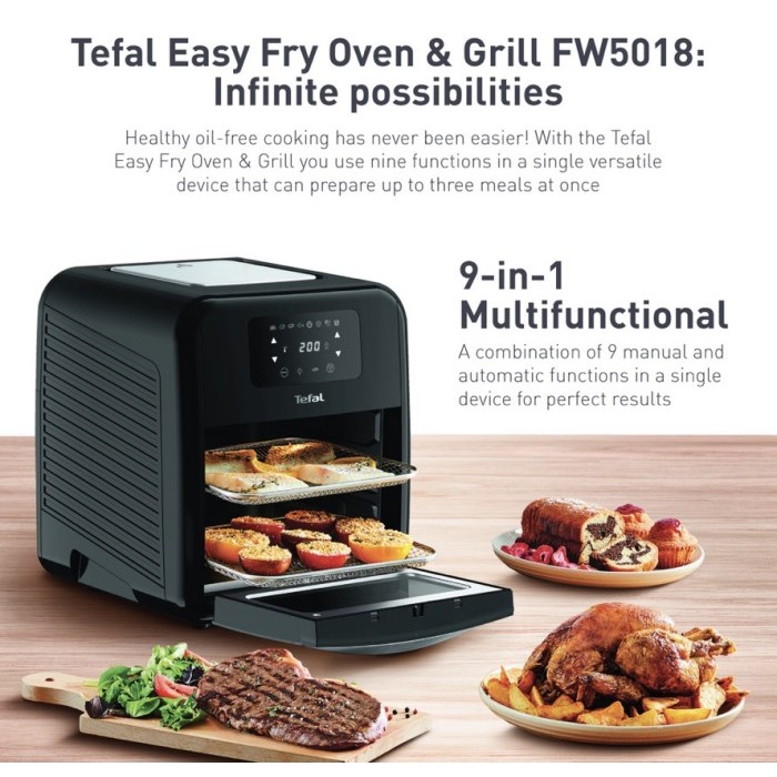 

Tefal FW5018 Easy Fry Healthy Air Fryer Oven & Grill 11L