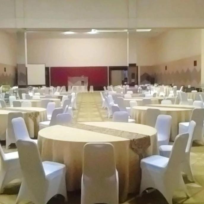 taplak meja bulat 6 kursi murah