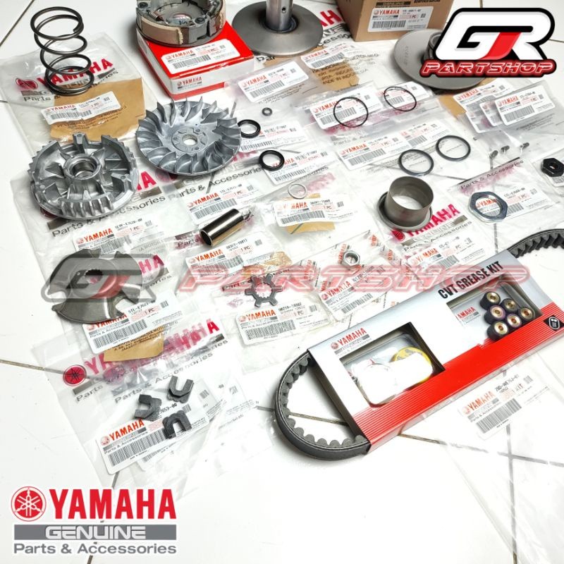 PAKET CVT FULL SET MIO SPORTY SMILE SOUL FINO ORI YGP ORIGINAL YAMAHA PAKET FULLSET ISI CVT