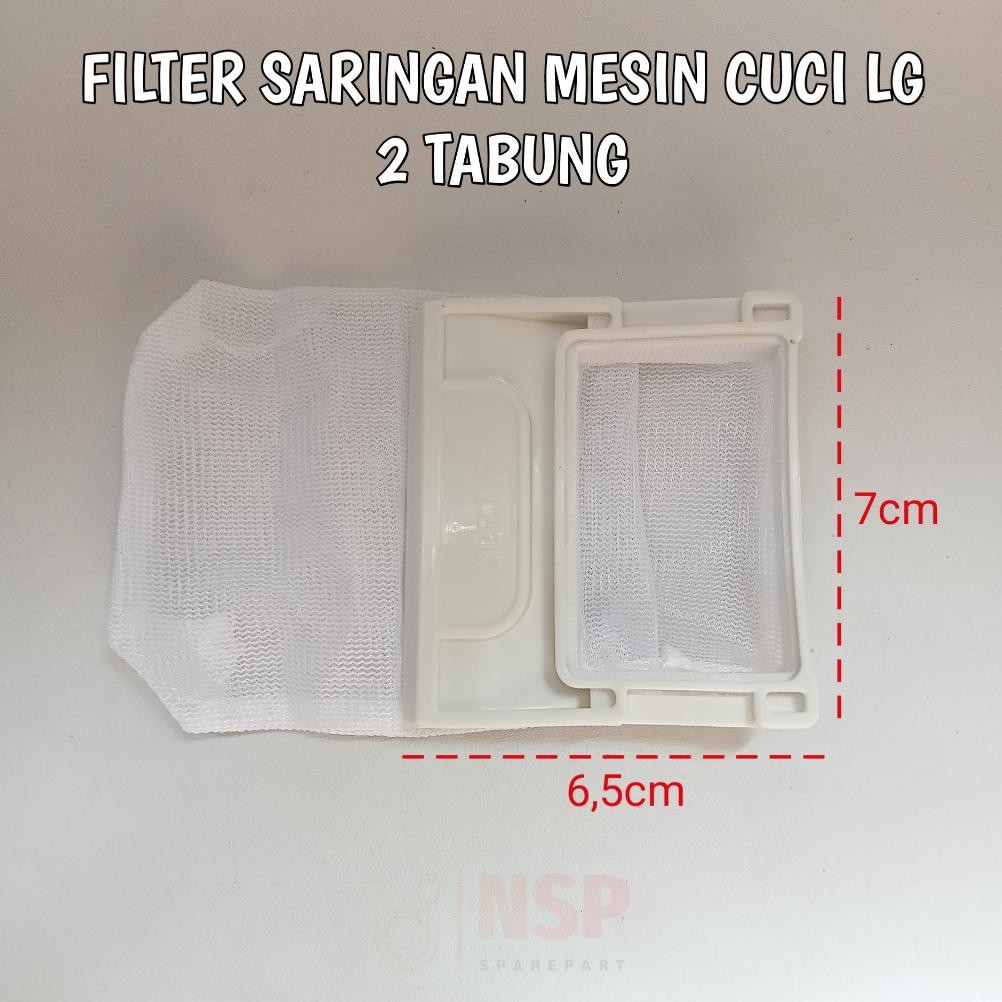 Filter Saringan Mesin Cuci LG 2 Tabung Penyaring Kotoran Air Mesin Cuci LG