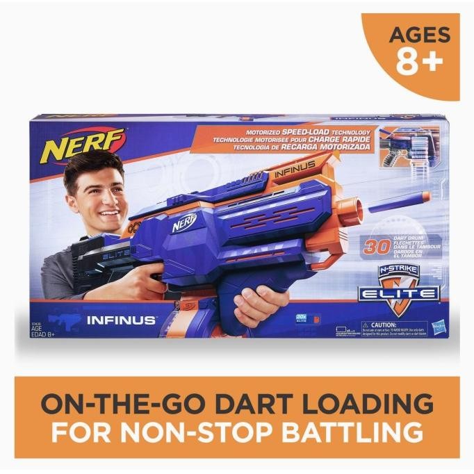 TERBARU NERF NSTRIKE ELITE INFINUS MOTORIZED SPEED LOAD TECH ORIGINAL HASBRO 