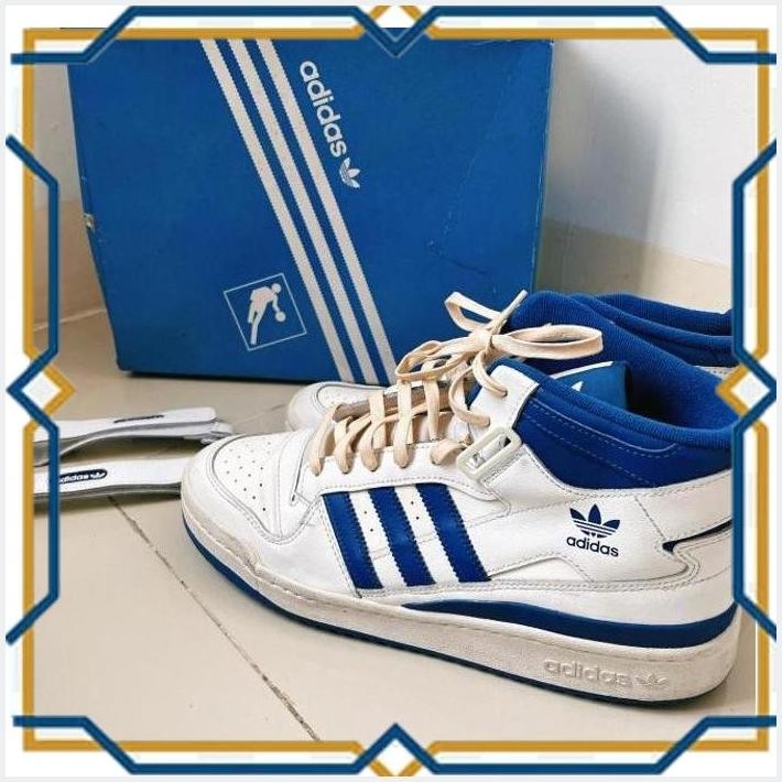 [ATM] SEPATU SNEAKER ADIDAS FORUM MID ROYAL BLUE AUTHENTIC SECOND ORIGINAL
