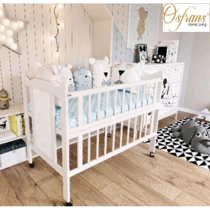 TERBARU ready stok Ranjang Bayi (Baby Box) Kayu Koala FREE KELAMBU