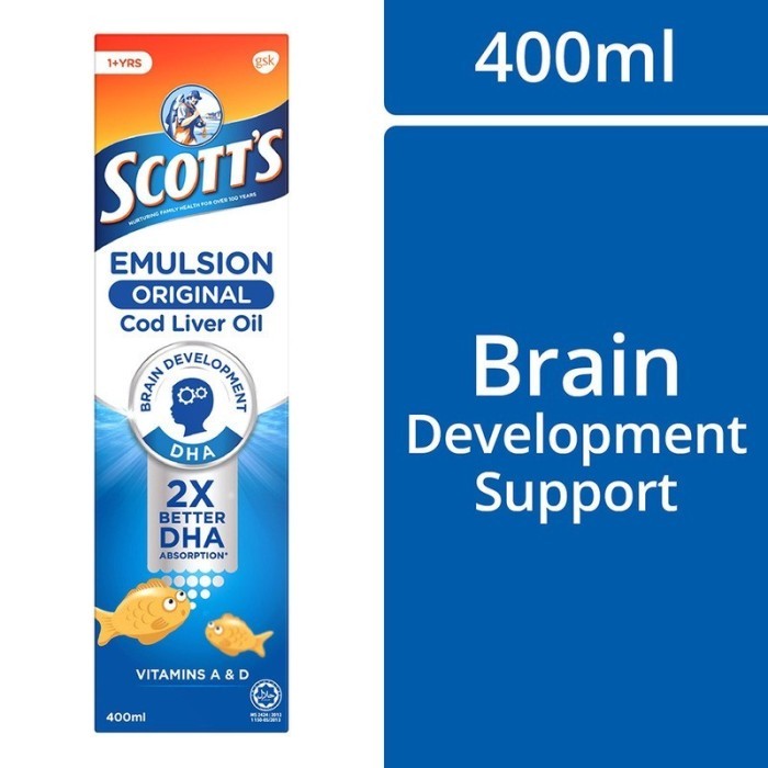 [HLM] Scott's Emulsion Cod Liver Oil, Original, 400ml - Singapore
