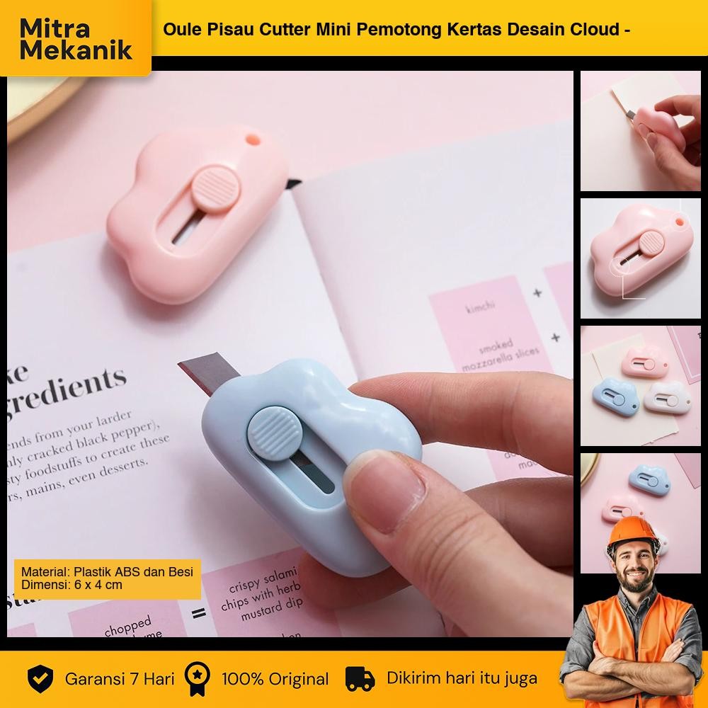 

Oule Pisau Cutter Mini Pemotong Kertas Desain Cloud - OL-6100