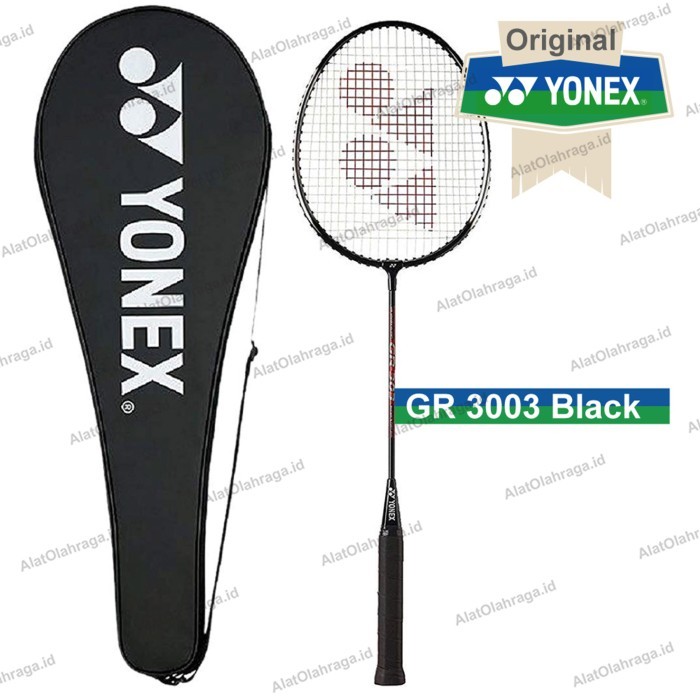 raket badminton / bulutangkis yonex gr 303 black/silver 100% original