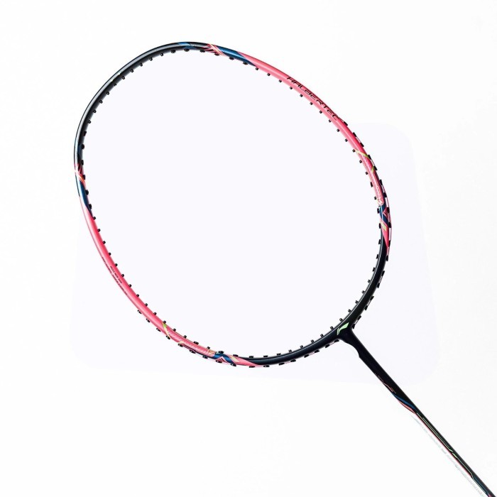 new  raket badminton lining halbertec motor neon pink