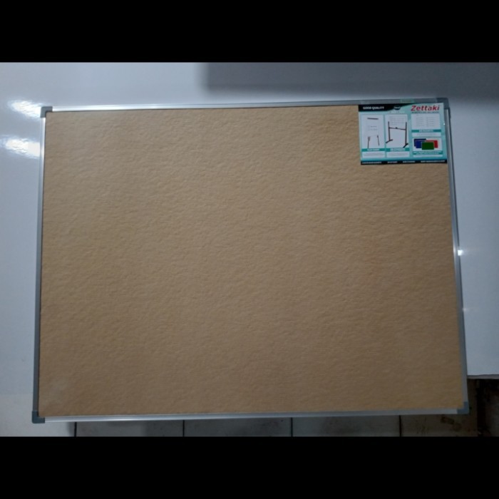 

terbaru !!! softboard cork pin board / papan mading lunak gantung zettaki 90x120cm ready