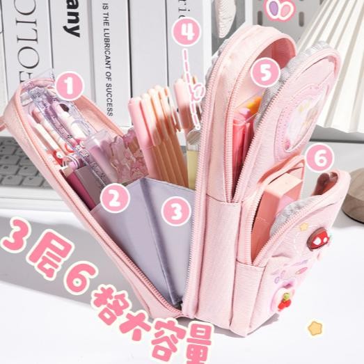 

Ow42 Tempat Pensil 3D Anak Lucu Sekolah Karakter Serbaguna Kapasitas Besar Aesthetic 6 Sekat