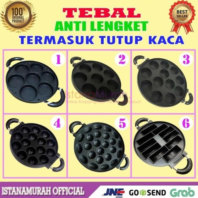 MULTI CETAKAN KUE HAPPY CALL Teflon / Martabak mini CUBIT Donat PUKIS