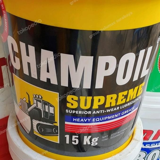 gemuk champoil chassis 15kg grease / stempet
