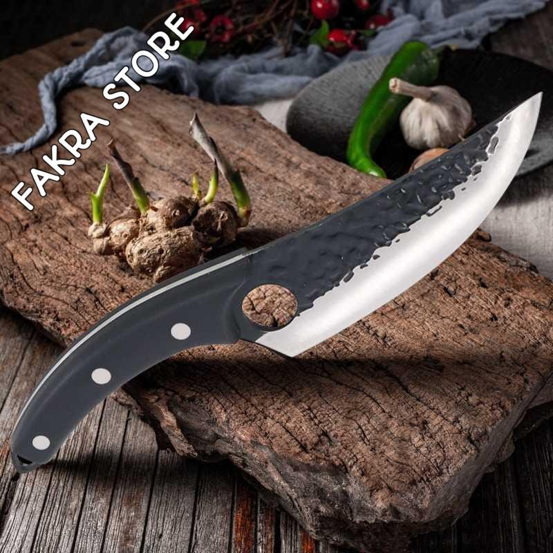 BUCK Elf Pisau Daging Tajam Stainless Steel 5Cr15 Forged Butcher Knife - JYI-77 Original Termurah