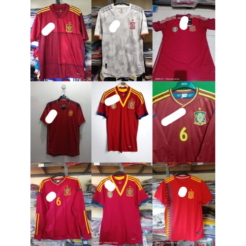 spanyol home away 2010 2012 2014 2020 2022 2024