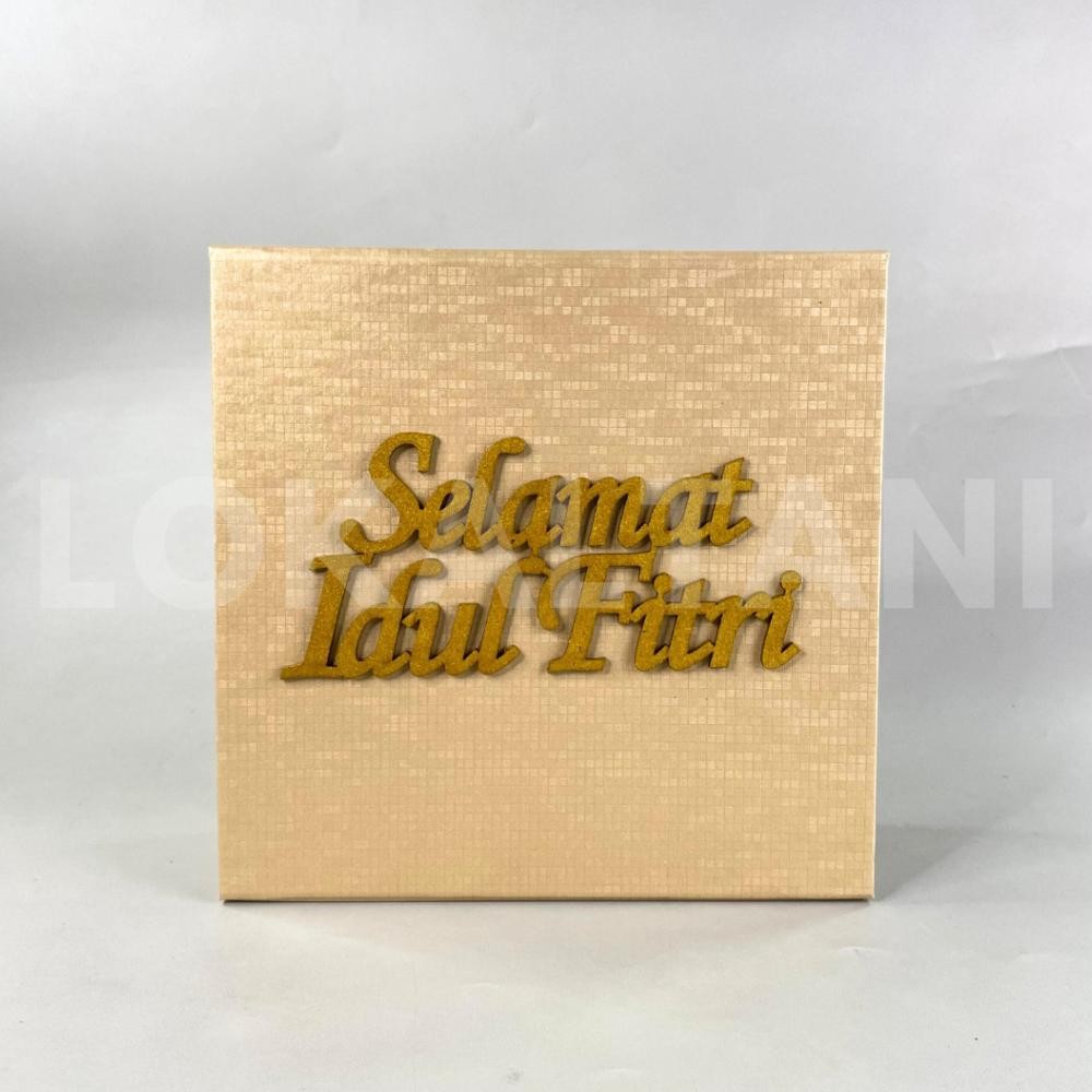 

Box Kue Lapis 22cm x 2cm/ Box Lebaran 4 Toples 250gr + Plat Selamat Idul Fitri