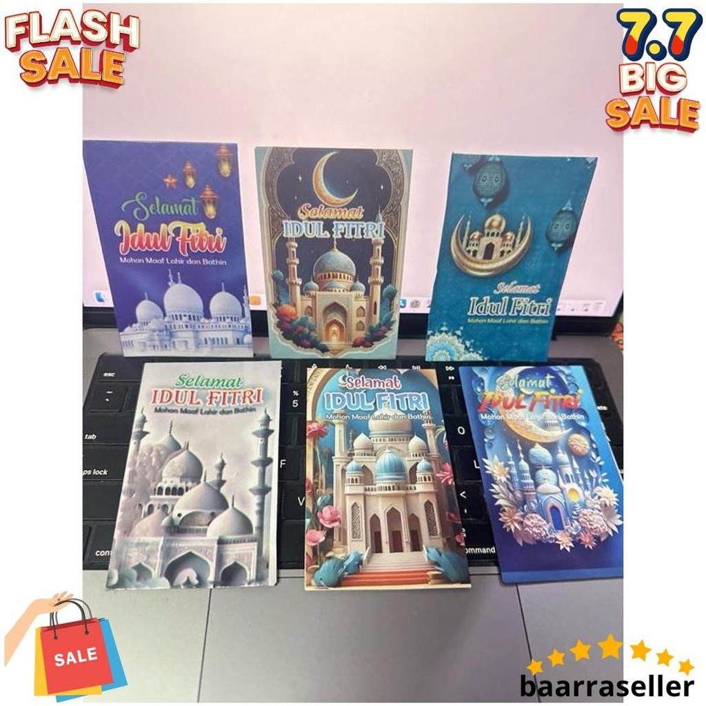 

100Pcs Amplop Lebaran Idul Fitri Karakter Lucu Isi Amplop Mini Grosir Siap Kirim