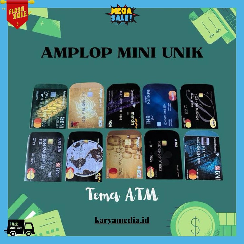 

(Paket Usaha Lebih Murah) 100Pcs Amplop Lebaran Mini Atm/ Resto/ Muslim / Mobile Legend / Aesthetic Siap Pakai/ Siap Original Produk