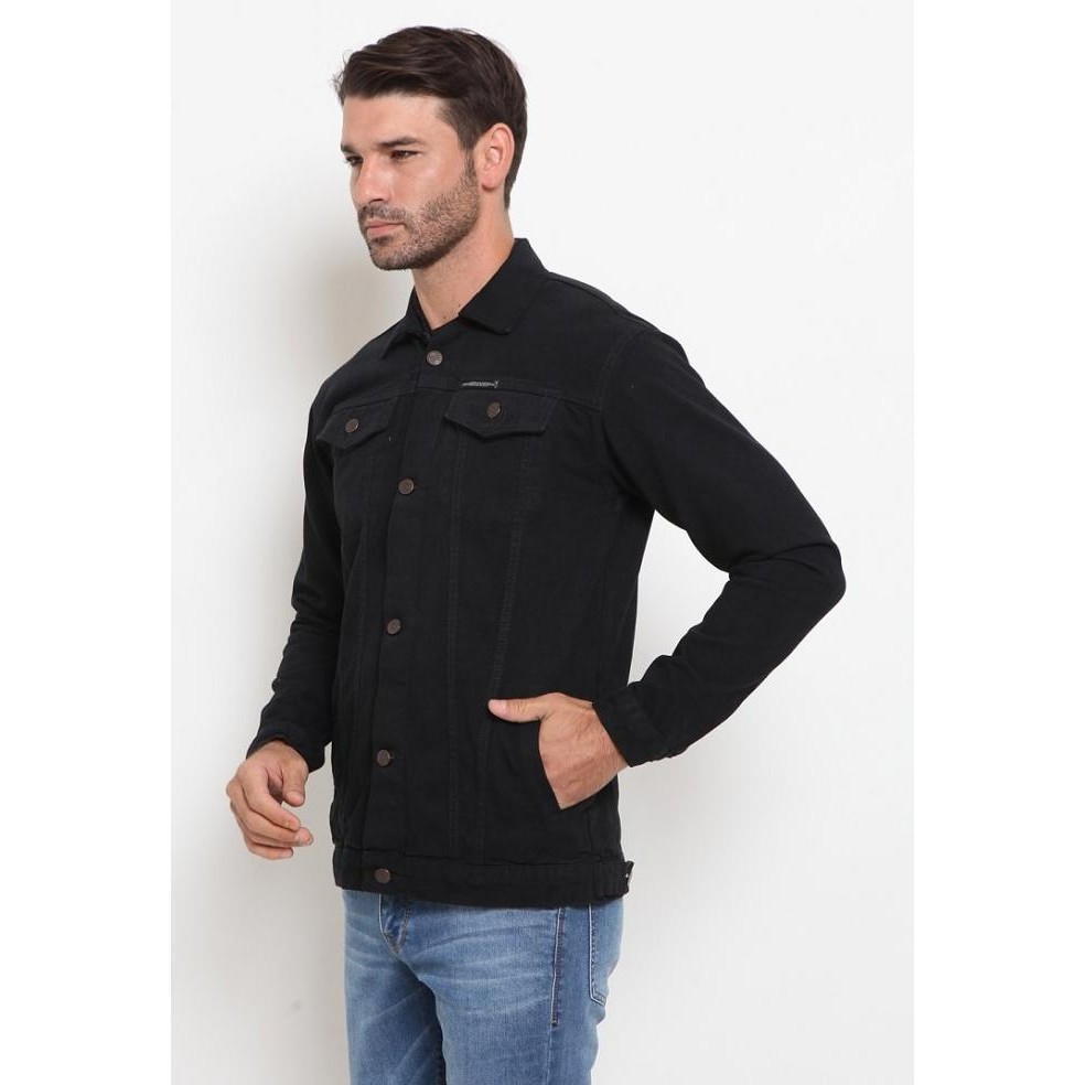 Promo Hemmeh Jaket Jeans Hitam Polos Jaket Denim Hitam Polos Jaket Jeans Pria Hitam Polos