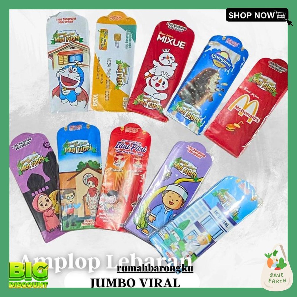 

[Ready Stock] Amplo Lebaran Motif Snack Muslim Viral | Amplop Lebaran 2025 Terlaris
